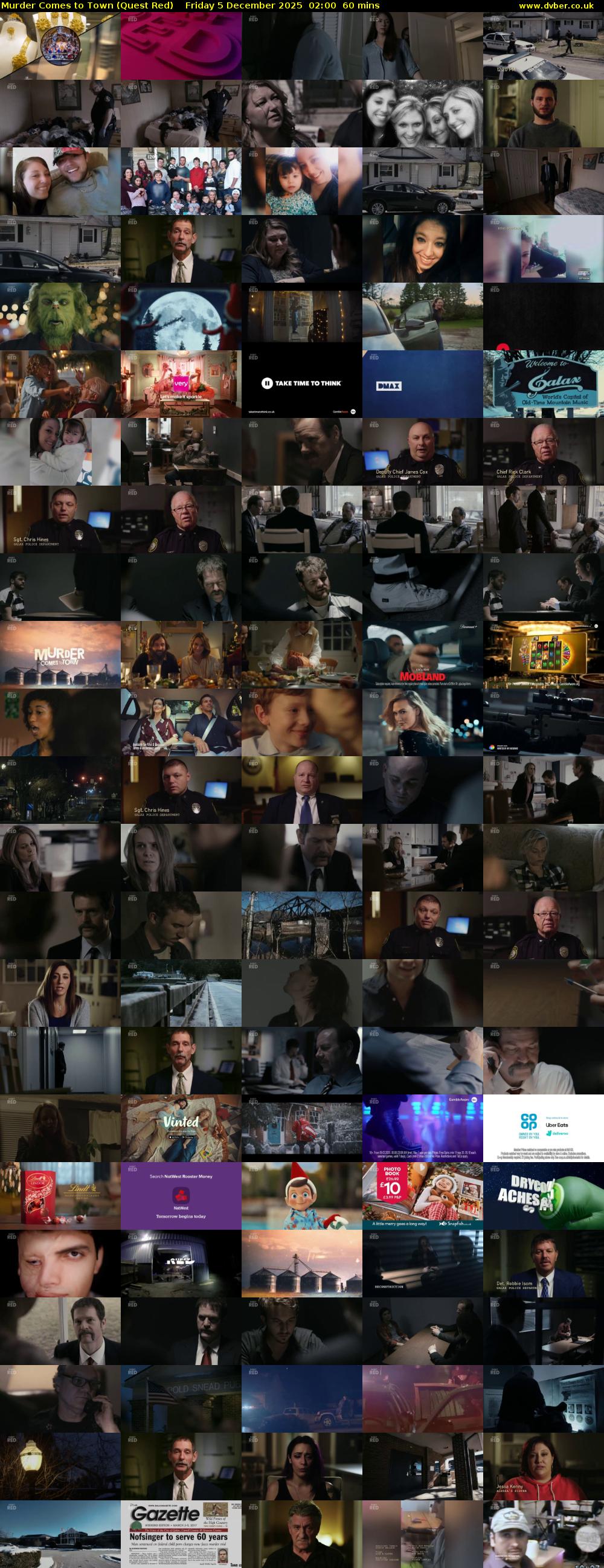 Murder Comes to Town (Quest Red) Friday 5 December 2025 02:00 - 03:00