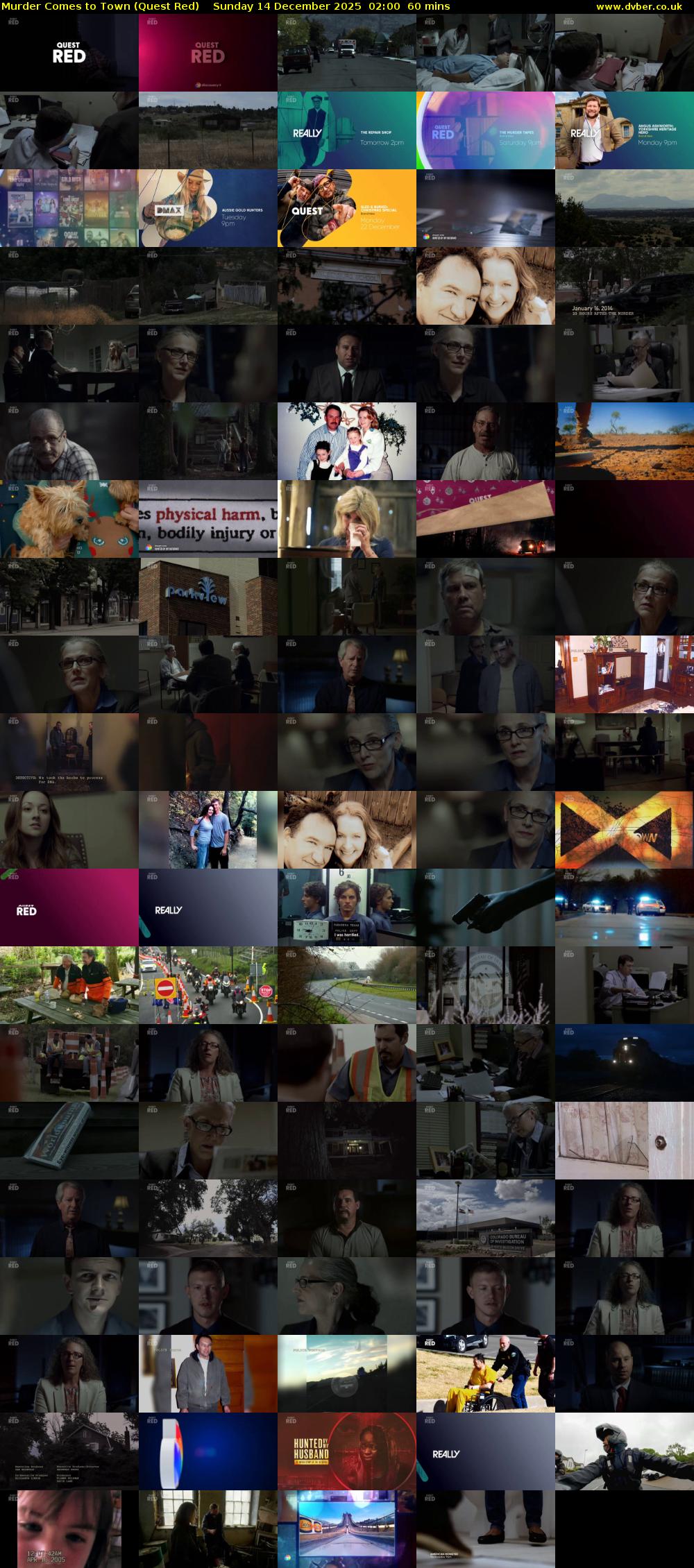 Murder Comes to Town (Quest Red) Sunday 14 December 2025 02:00 - 03:00