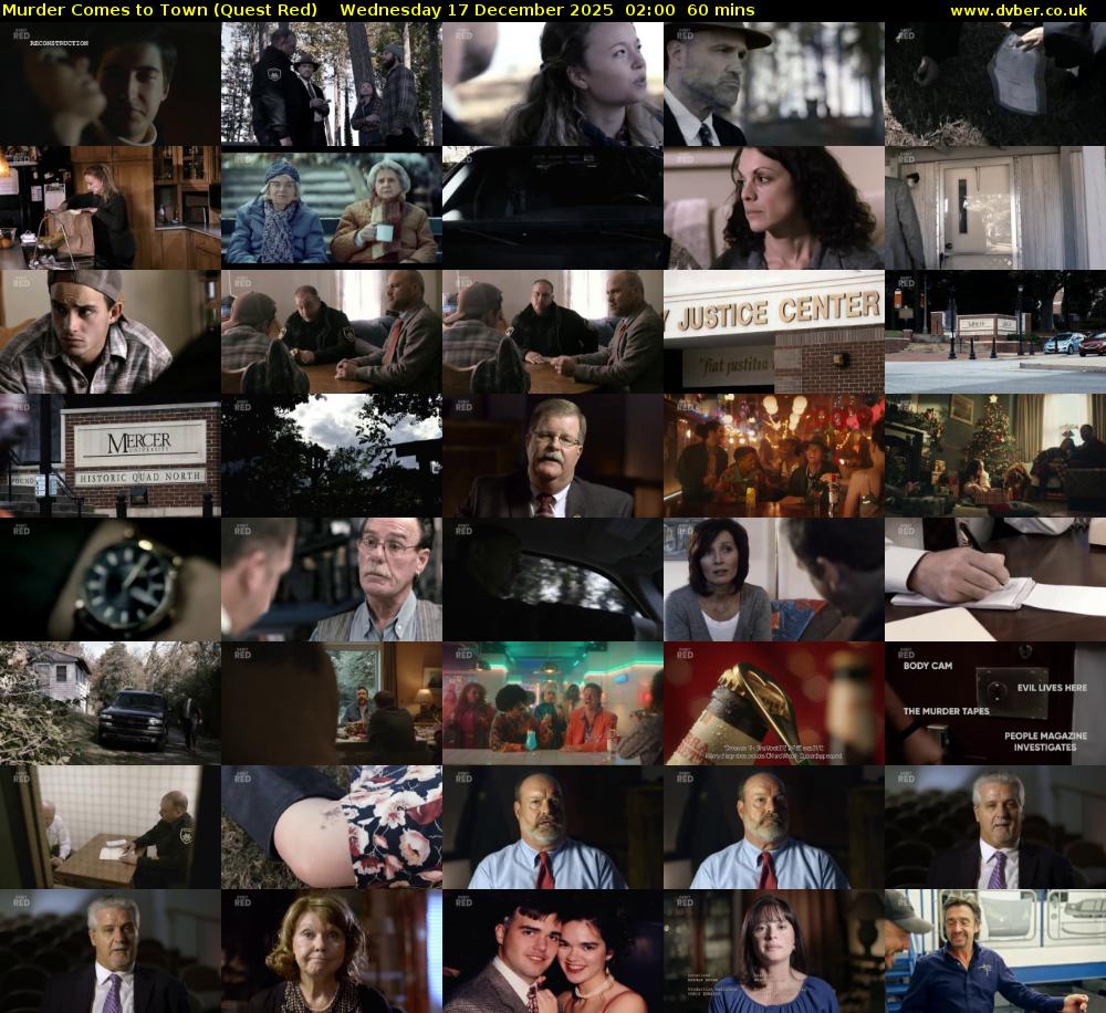 Murder Comes to Town (Quest Red) Wednesday 17 December 2025 02:00 - 03:00