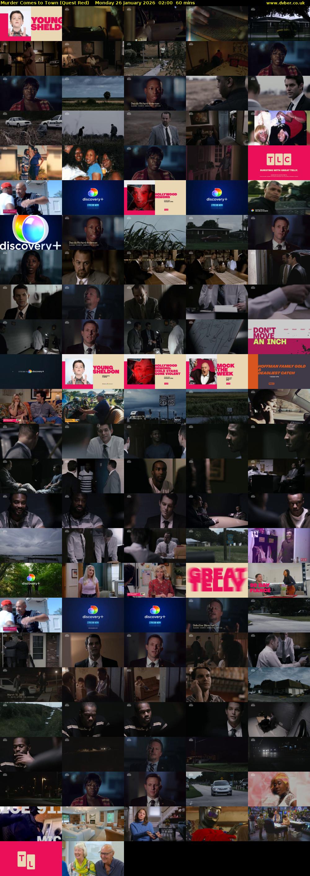 Murder Comes to Town (Quest Red) Monday 26 January 2026 02:00 - 03:00