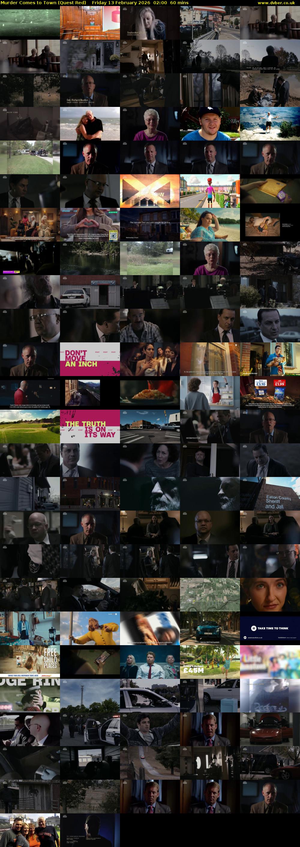 Murder Comes to Town (Quest Red) Friday 13 February 2026 02:00 - 03:00