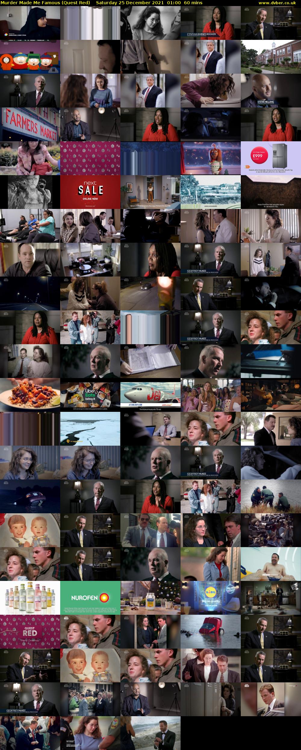 Murder Made Me Famous (Quest Red) Saturday 25 December 2021 01:00 - 02:00
