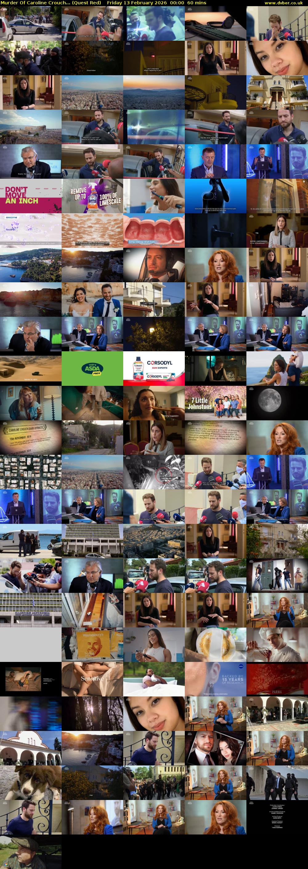 Murder Of Caroline Crouch... (Quest Red) Friday 13 February 2026 00:00 - 01:00