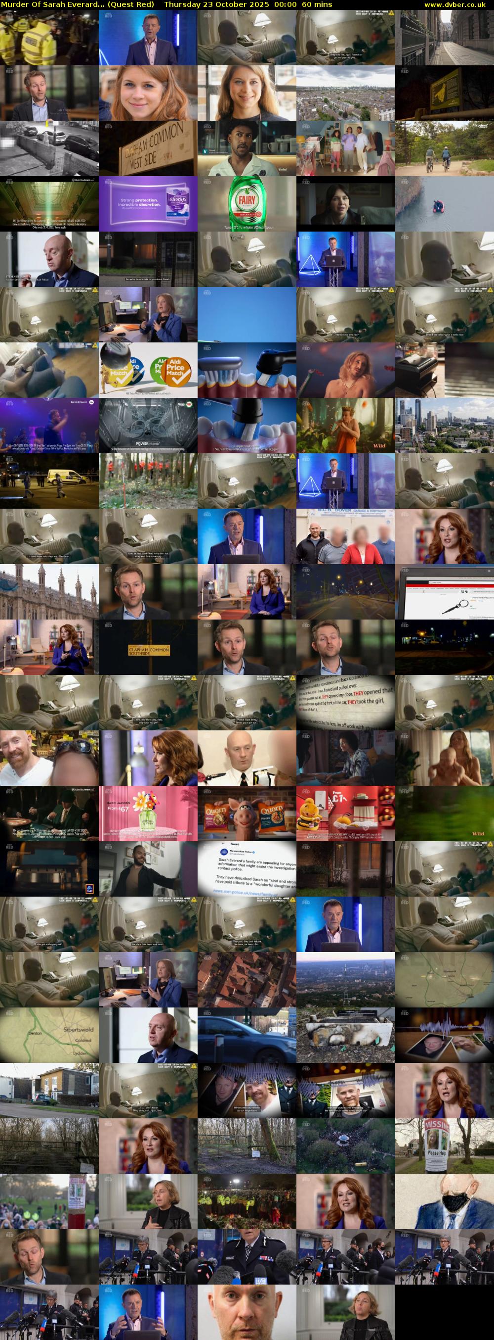 Murder Of Sarah Everard... (Quest Red) Thursday 23 October 2025 00:00 - 01:00