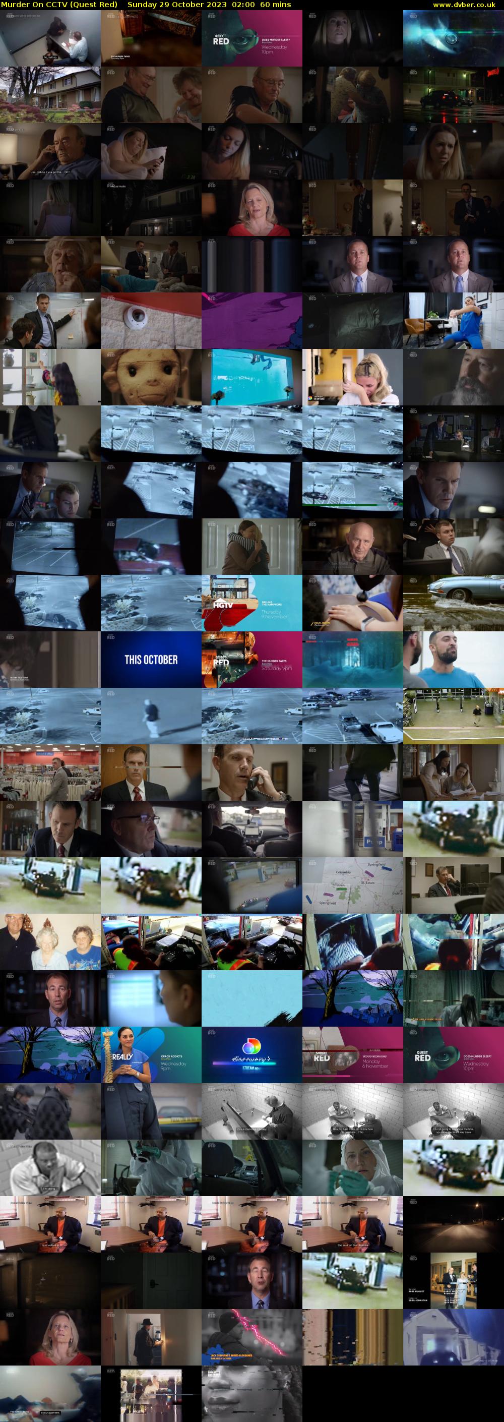 Murder On CCTV (Quest Red) Sunday 29 October 2023 02:00 - 03:00