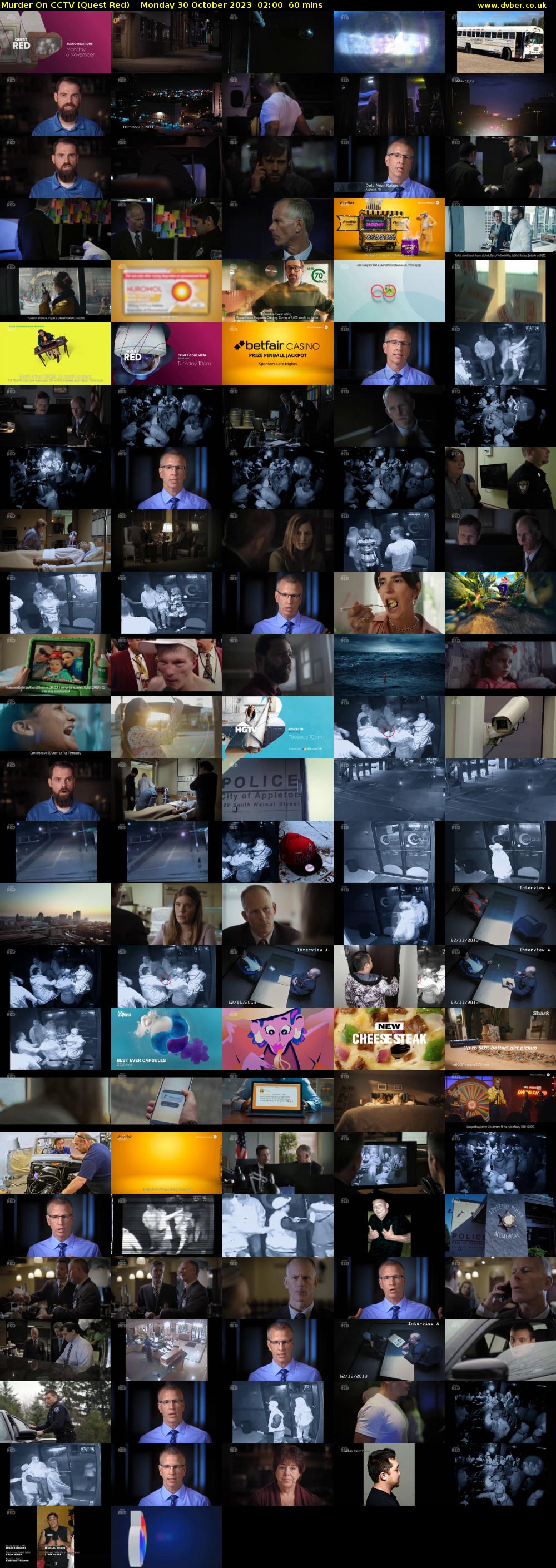 Murder On CCTV (Quest Red) Monday 30 October 2023 02:00 - 03:00