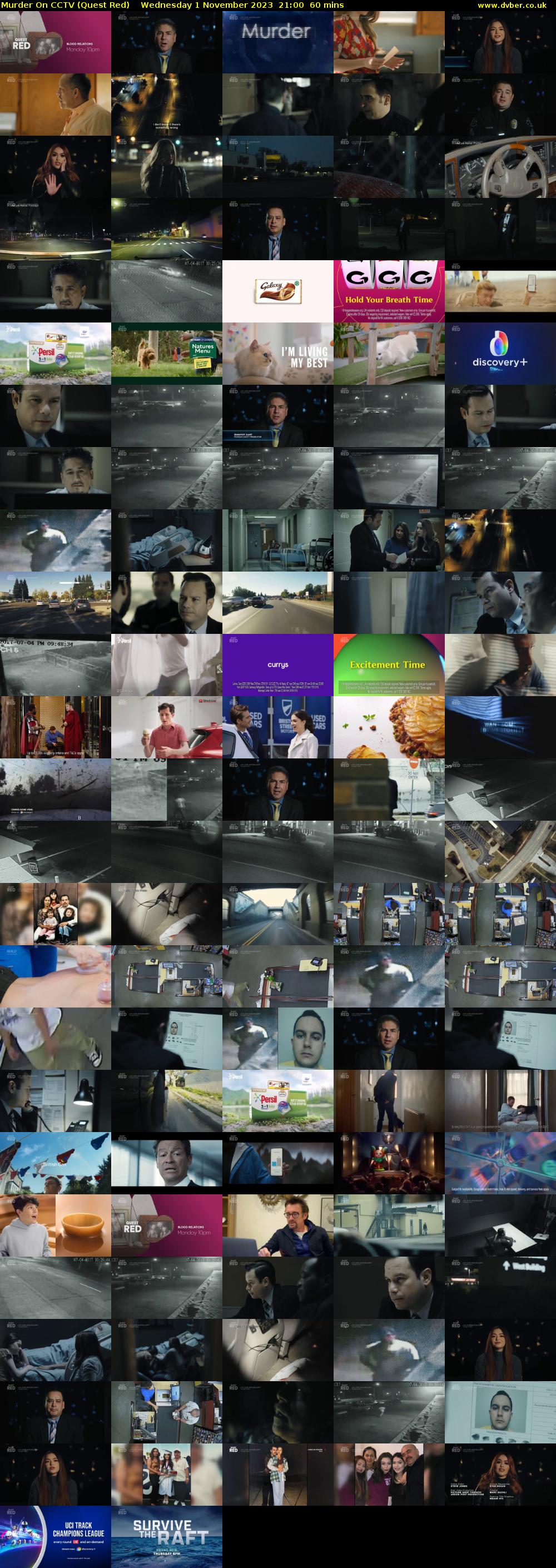 Murder On CCTV (Quest Red) Wednesday 1 November 2023 21:00 - 22:00
