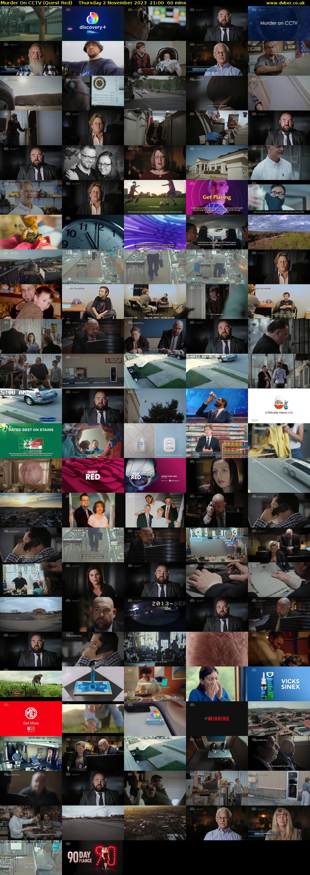 Murder On CCTV (Quest Red) Thursday 2 November 2023 21:00 - 22:00