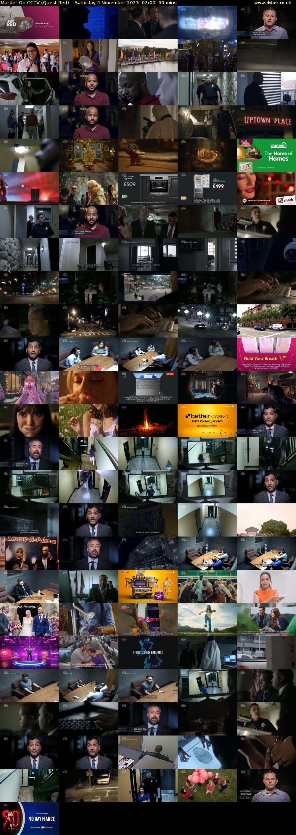 Murder On CCTV (Quest Red) Saturday 4 November 2023 02:00 - 03:00