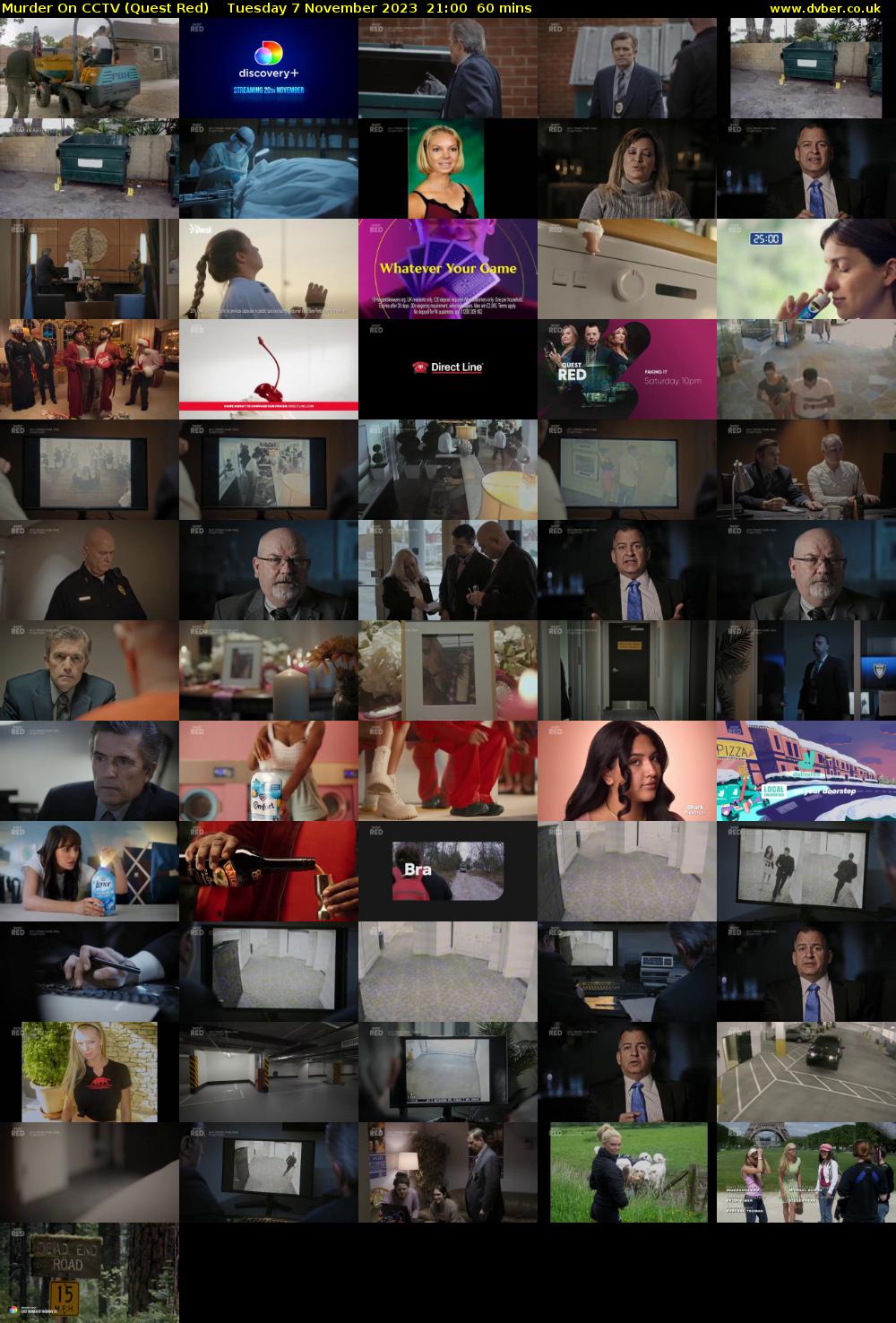 Murder On CCTV (Quest Red) Tuesday 7 November 2023 21:00 - 22:00