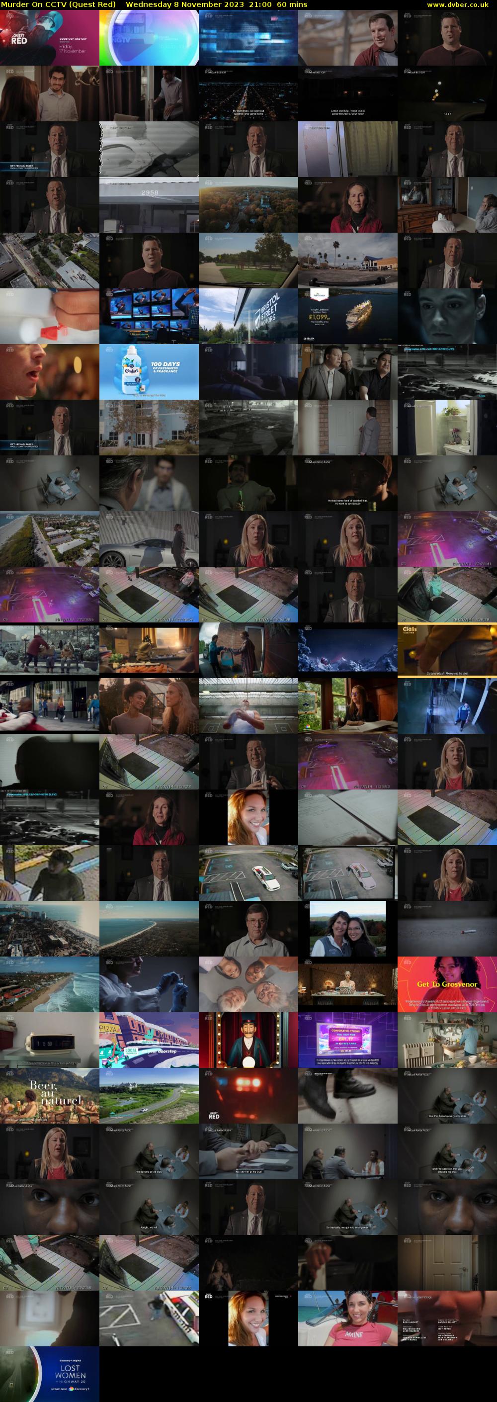 Murder On CCTV (Quest Red) Wednesday 8 November 2023 21:00 - 22:00