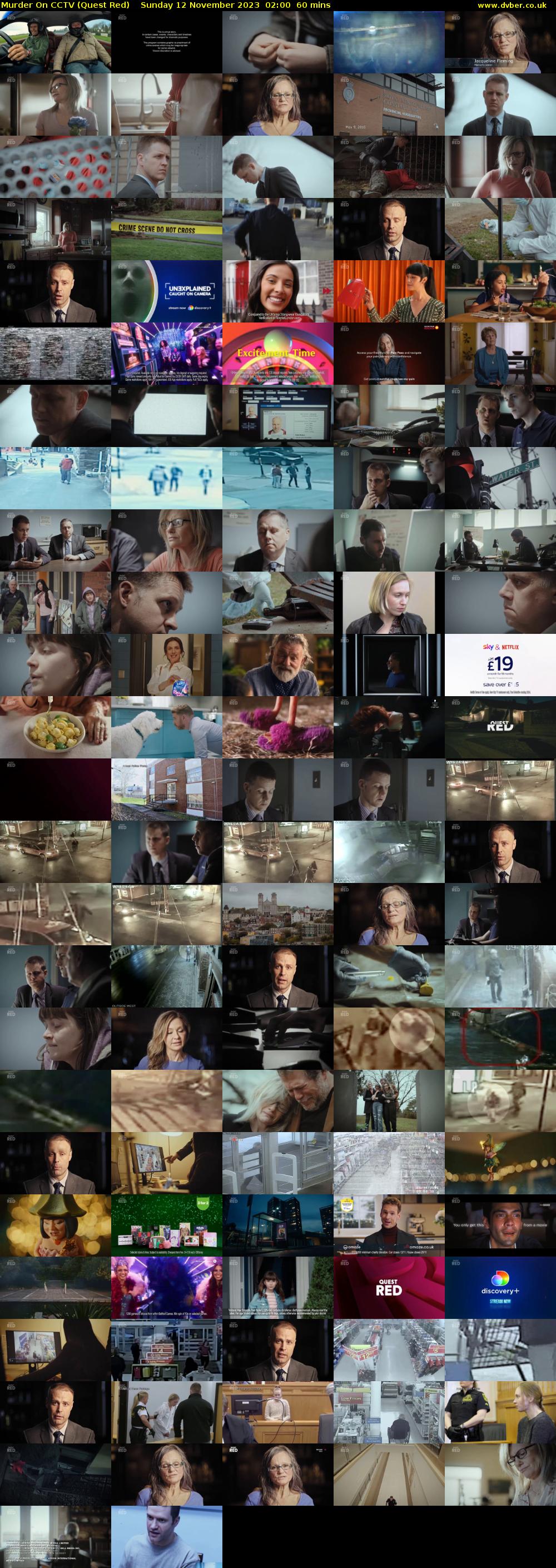Murder On CCTV (Quest Red) Sunday 12 November 2023 02:00 - 03:00