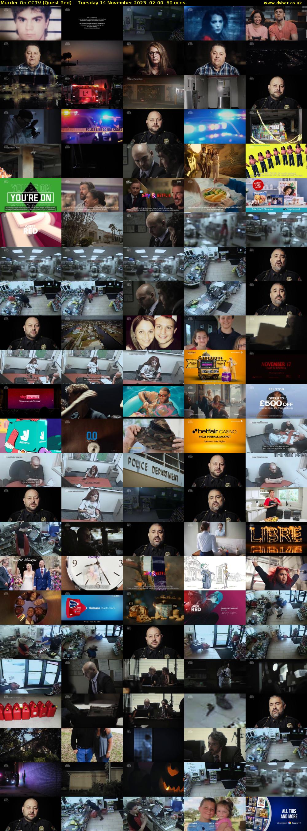 Murder On CCTV (Quest Red) Tuesday 14 November 2023 02:00 - 03:00