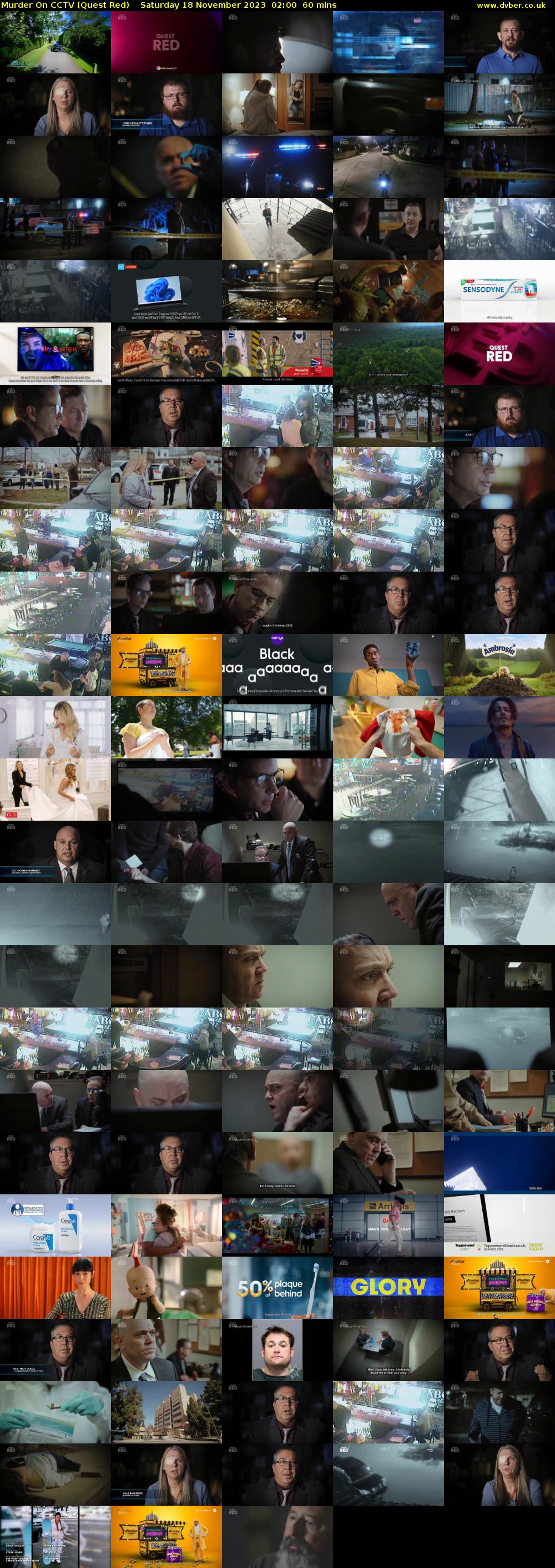 Murder On CCTV (Quest Red) Saturday 18 November 2023 02:00 - 03:00