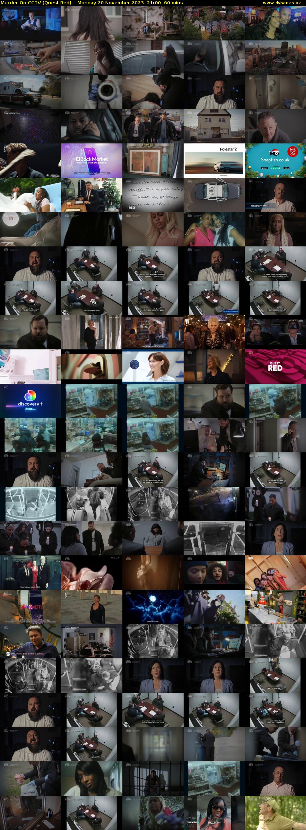 Murder On CCTV (Quest Red) Monday 20 November 2023 21:00 - 22:00