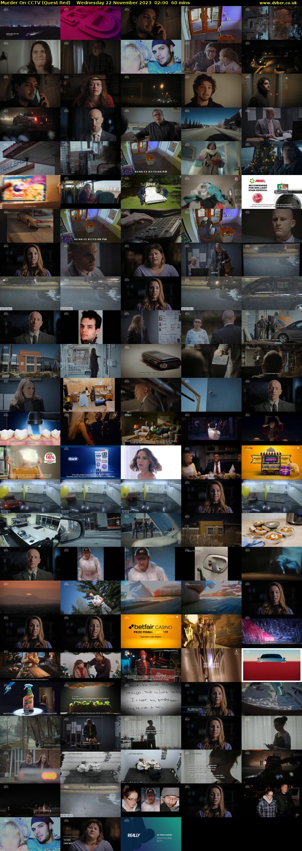 Murder On CCTV (Quest Red) Wednesday 22 November 2023 02:00 - 03:00
