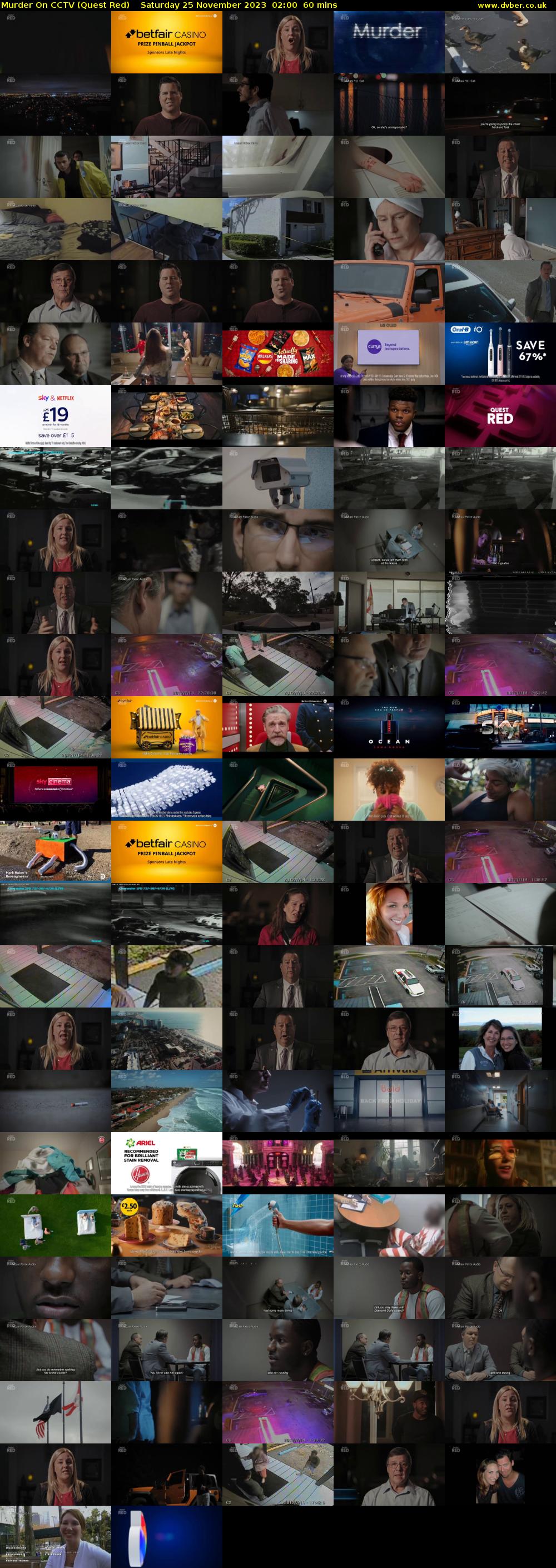 Murder On CCTV (Quest Red) Saturday 25 November 2023 02:00 - 03:00