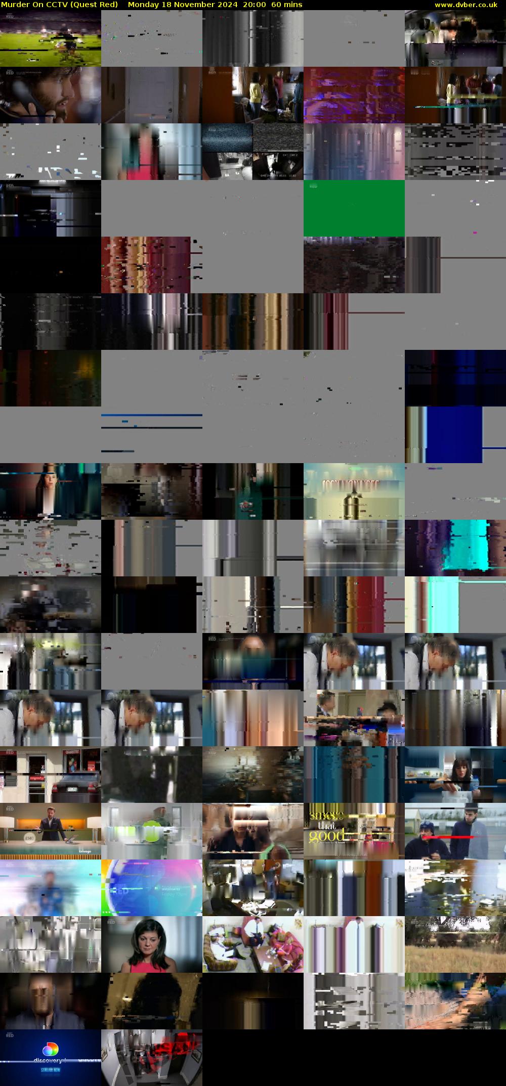 Murder On CCTV (Quest Red) Monday 18 November 2024 20:00 - 21:00