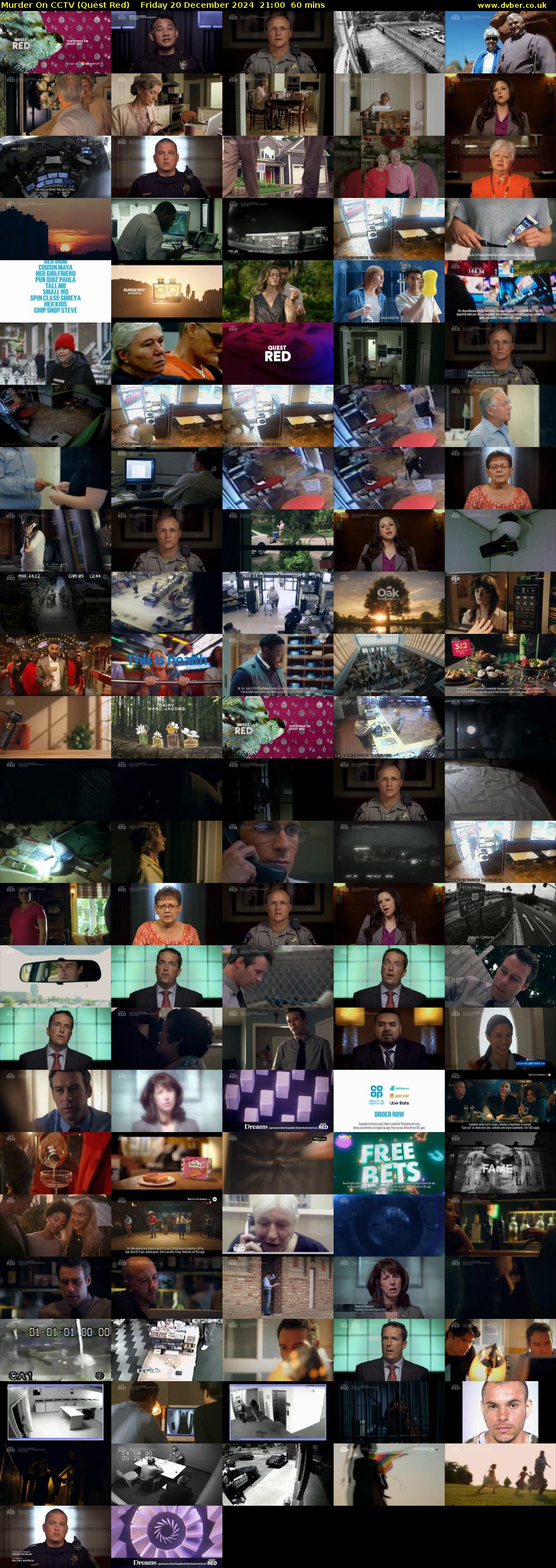 Murder On CCTV (Quest Red) Friday 20 December 2024 21:00 - 22:00