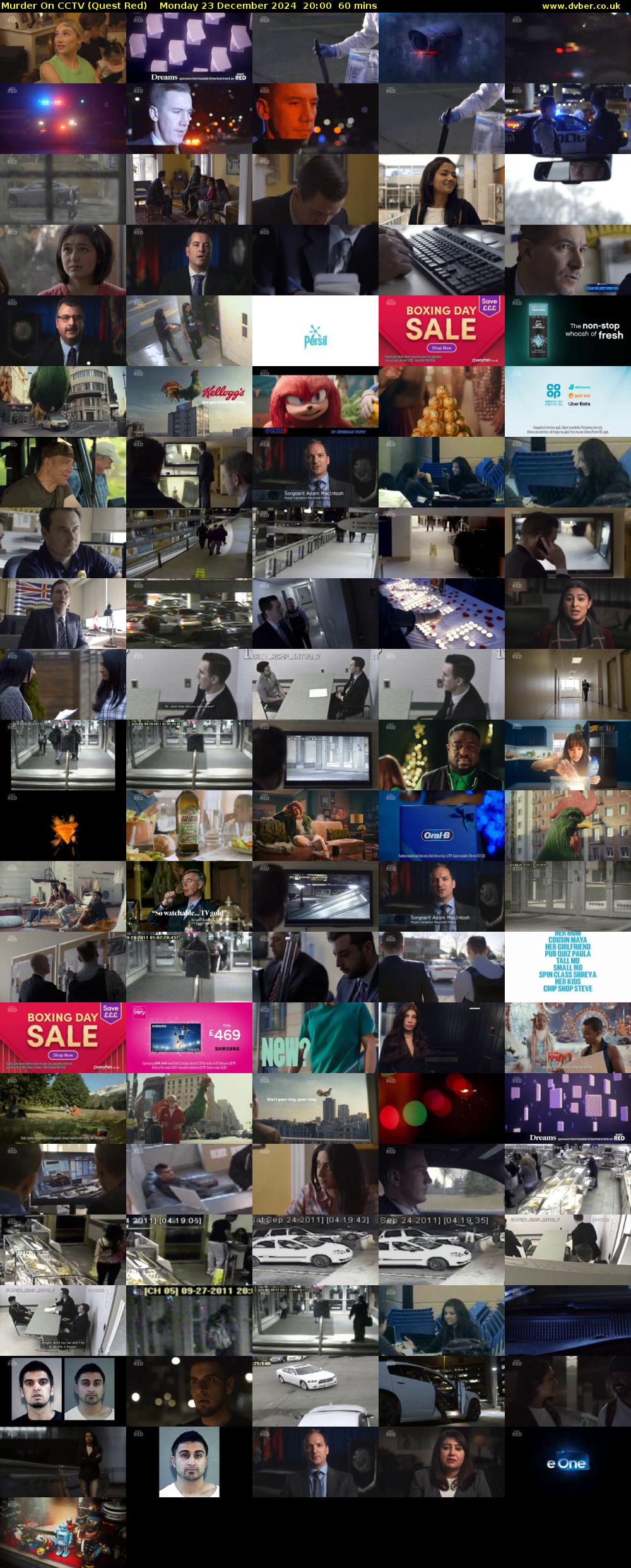 Murder On CCTV (Quest Red) Monday 23 December 2024 20:00 - 21:00