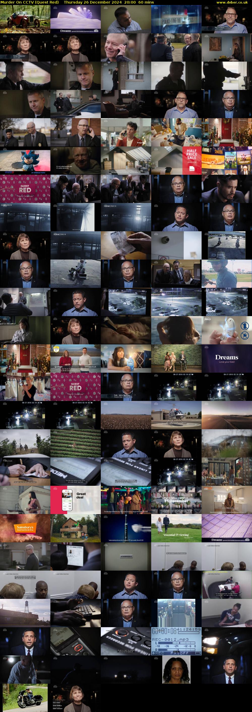 Murder On CCTV (Quest Red) Thursday 26 December 2024 20:00 - 21:00