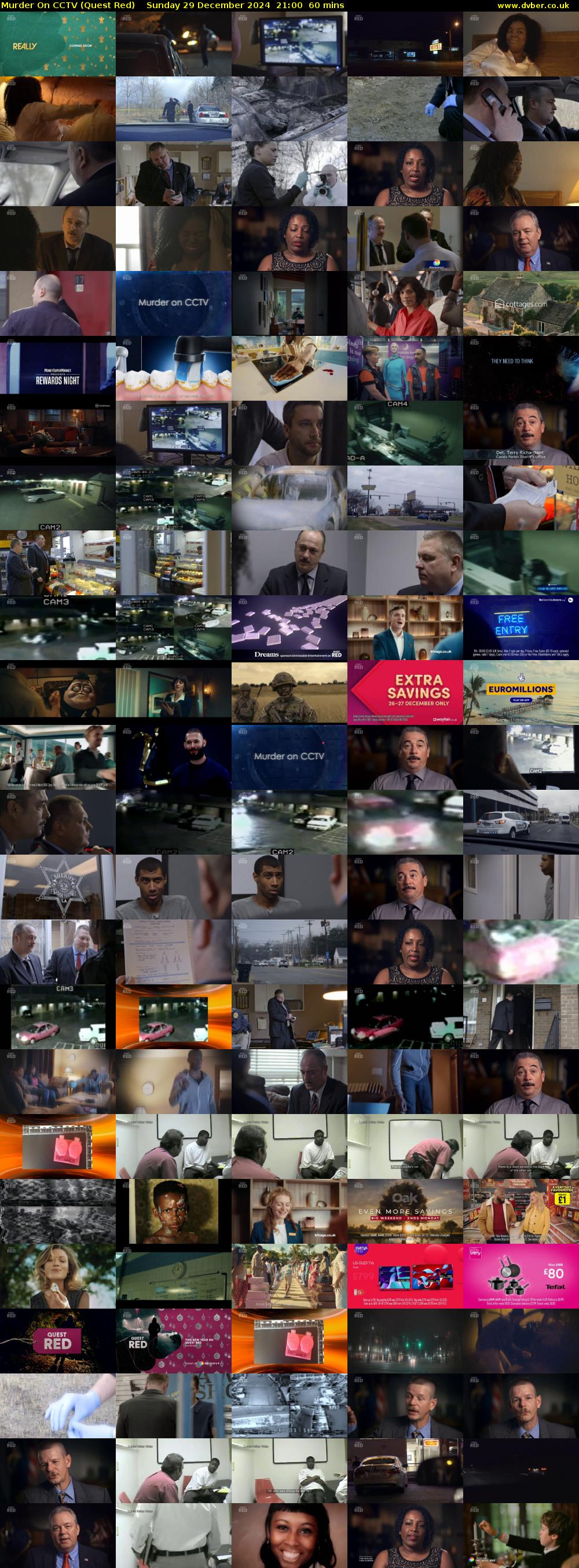 Murder On CCTV (Quest Red) Sunday 29 December 2024 21:00 - 22:00