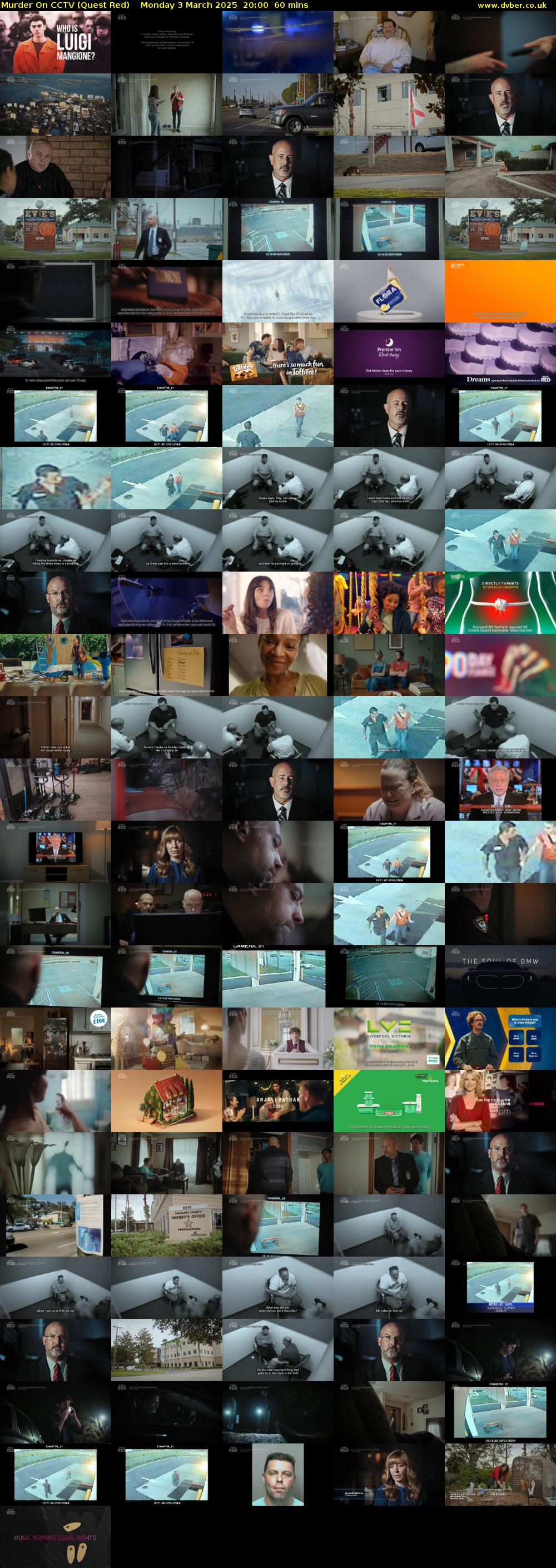 Murder On CCTV (Quest Red) Monday 3 March 2025 20:00 - 21:00