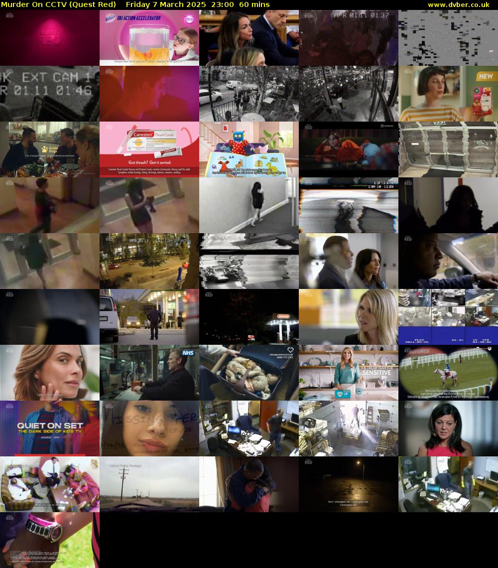 Murder On CCTV (Quest Red) Friday 7 March 2025 23:00 - 00:00