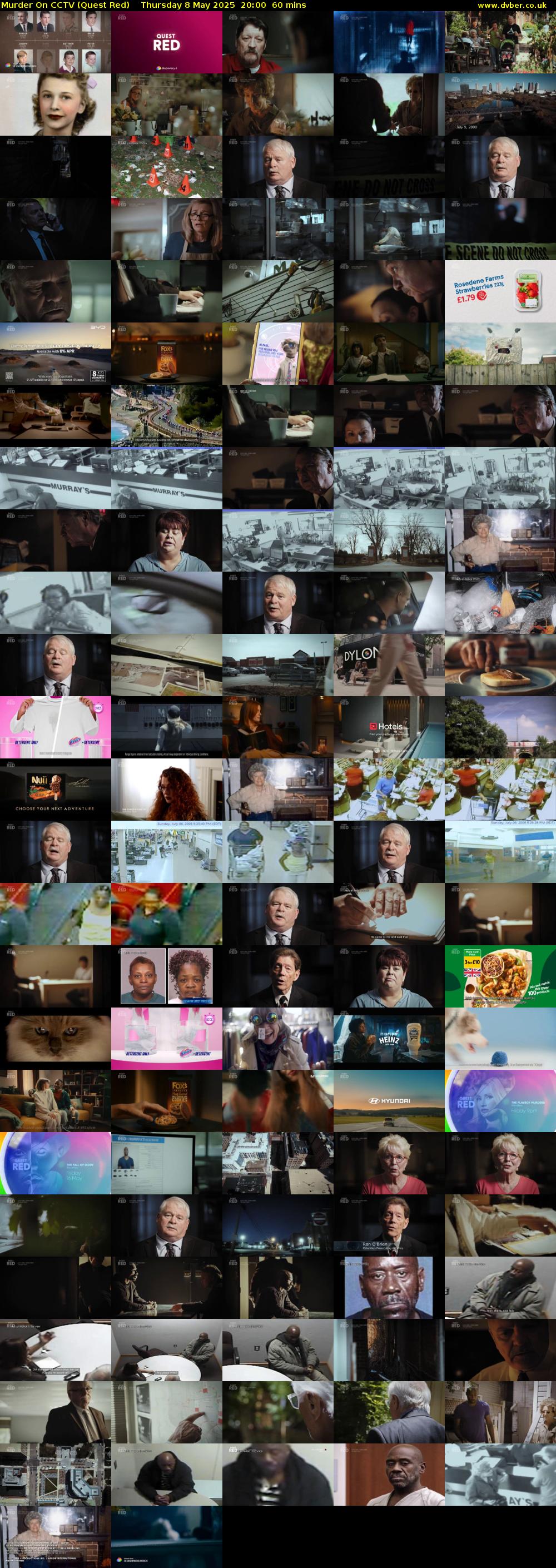 Murder On CCTV (Quest Red) Thursday 8 May 2025 20:00 - 21:00