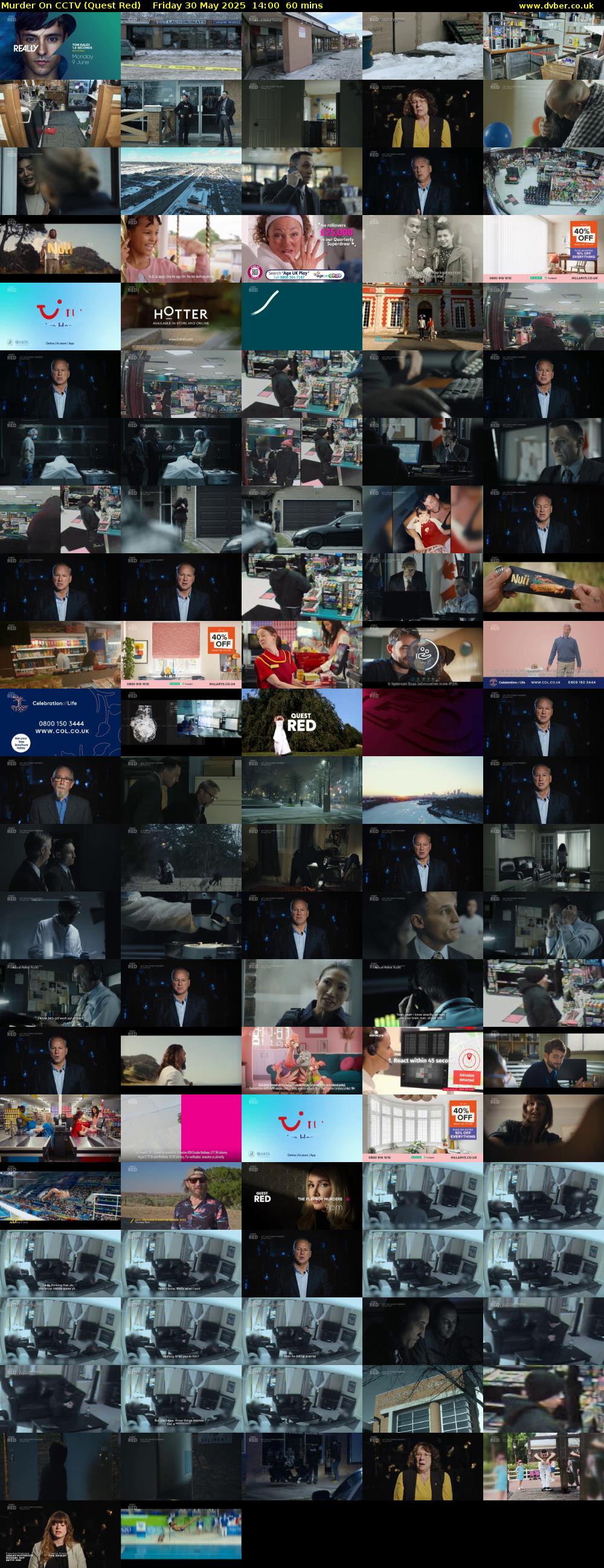 Murder On CCTV (Quest Red) Friday 30 May 2025 14:00 - 15:00
