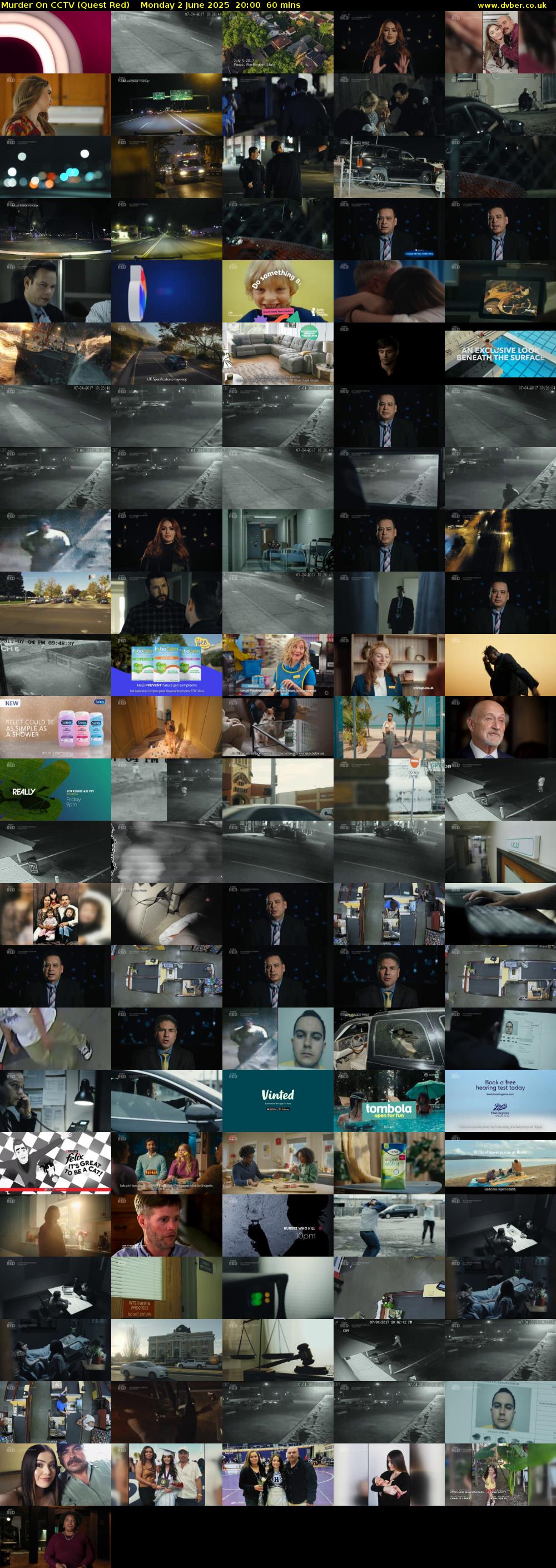 Murder On CCTV (Quest Red) Monday 2 June 2025 20:00 - 21:00