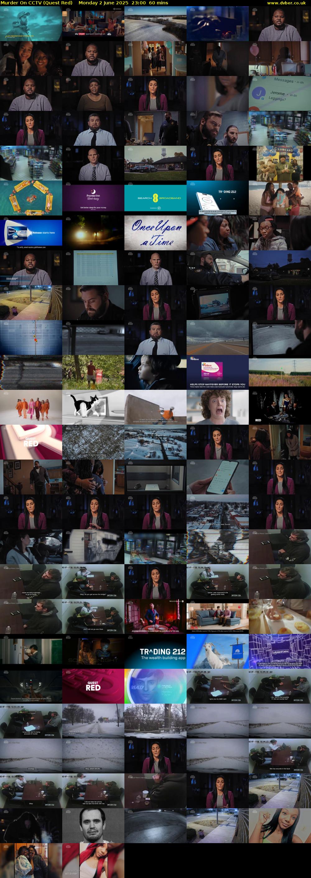 Murder On CCTV (Quest Red) Monday 2 June 2025 23:00 - 00:00