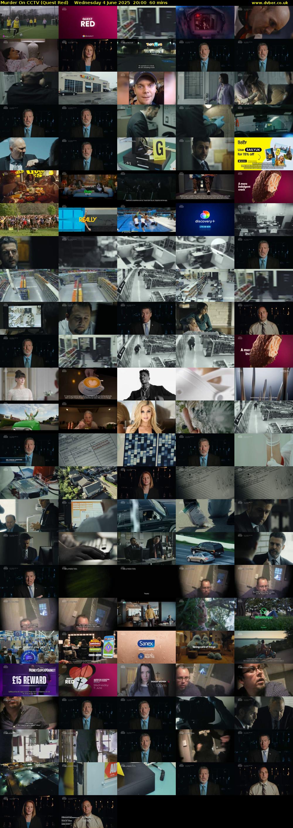 Murder On CCTV (Quest Red) Wednesday 4 June 2025 20:00 - 21:00