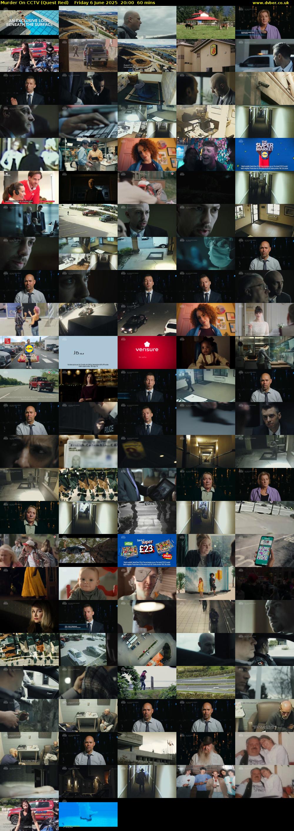 Murder On CCTV (Quest Red) Friday 6 June 2025 20:00 - 21:00