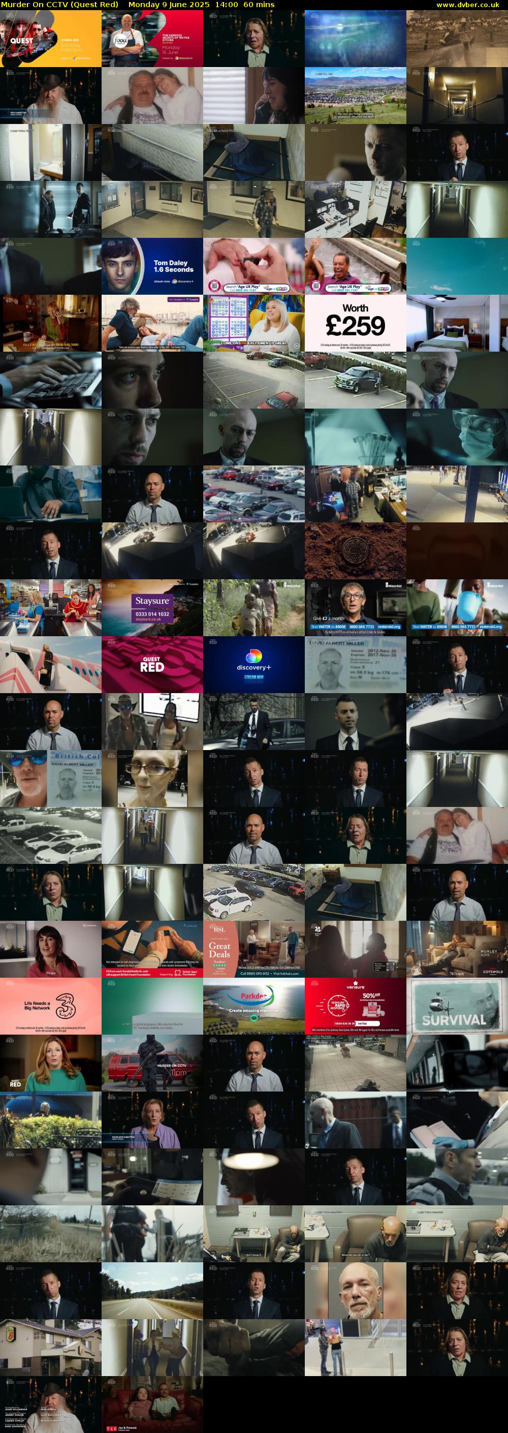 Murder On CCTV (Quest Red) Monday 9 June 2025 14:00 - 15:00