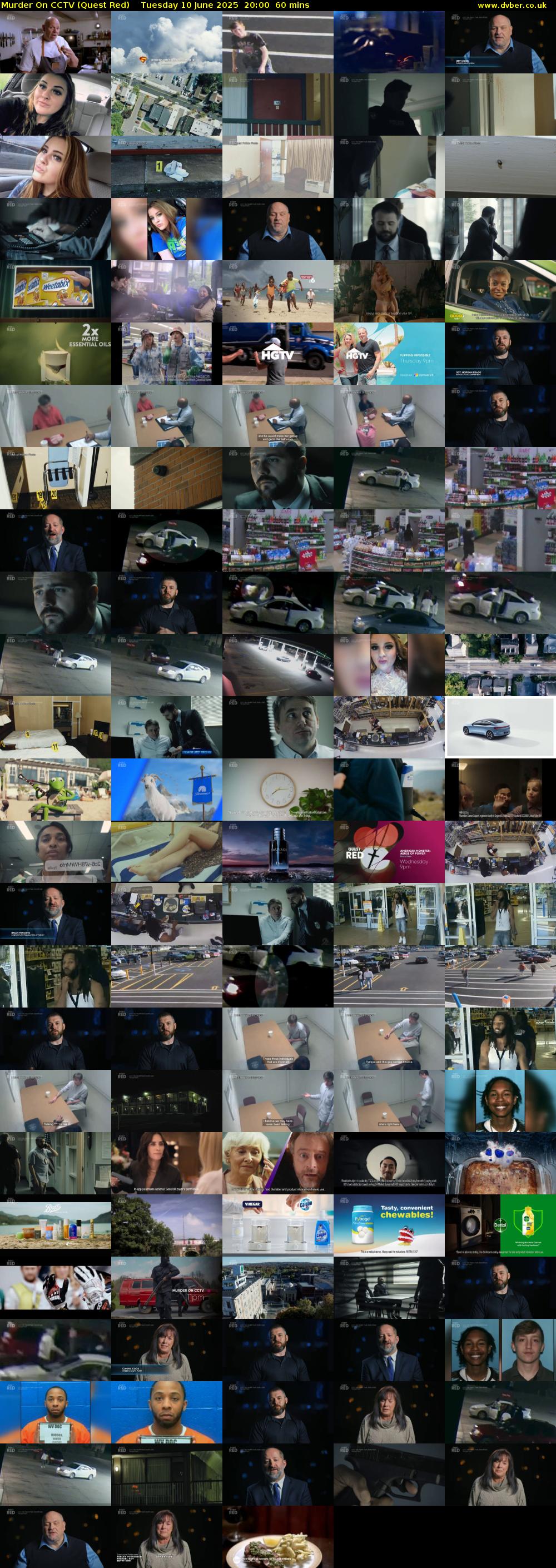 Murder On CCTV (Quest Red) Tuesday 10 June 2025 20:00 - 21:00