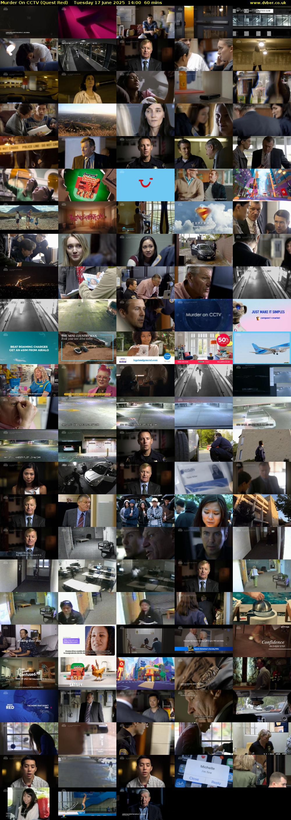 Murder On CCTV (Quest Red) Tuesday 17 June 2025 14:00 - 15:00
