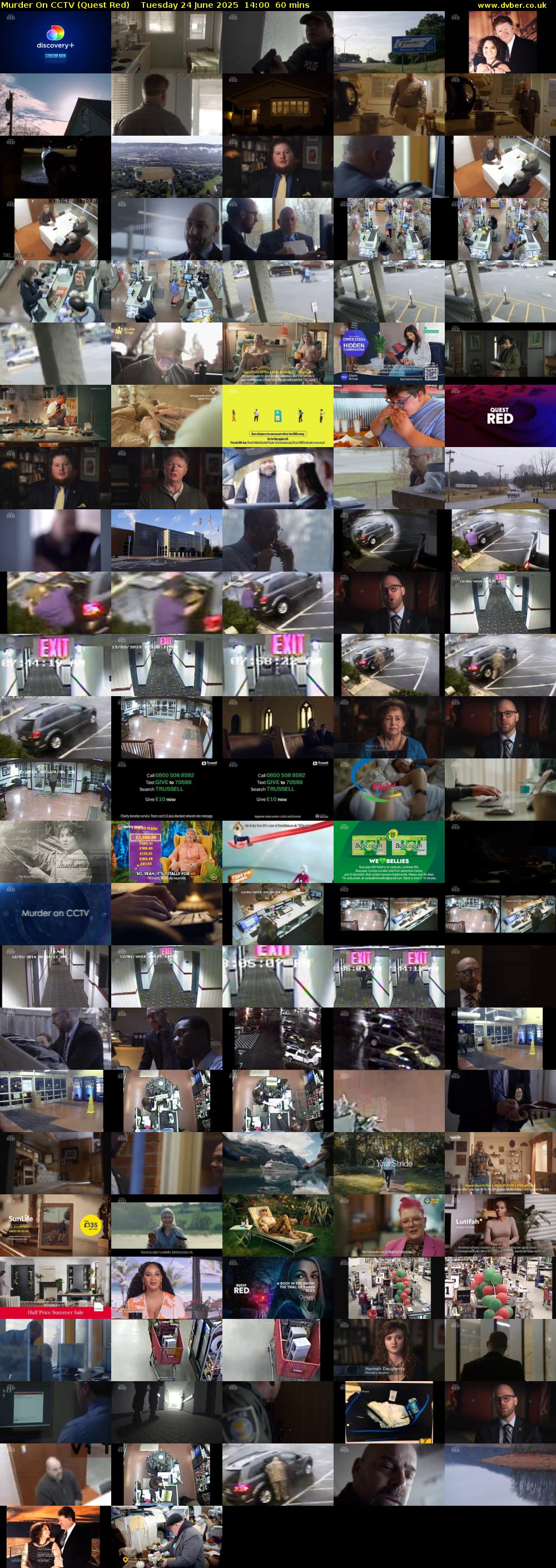 Murder On CCTV (Quest Red) Tuesday 24 June 2025 14:00 - 15:00