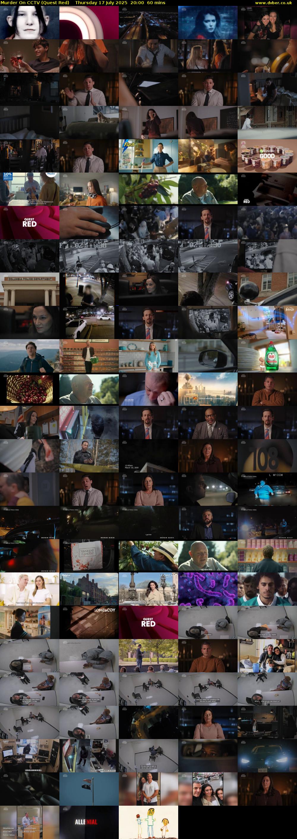 Murder On CCTV (Quest Red) Thursday 17 July 2025 20:00 - 21:00
