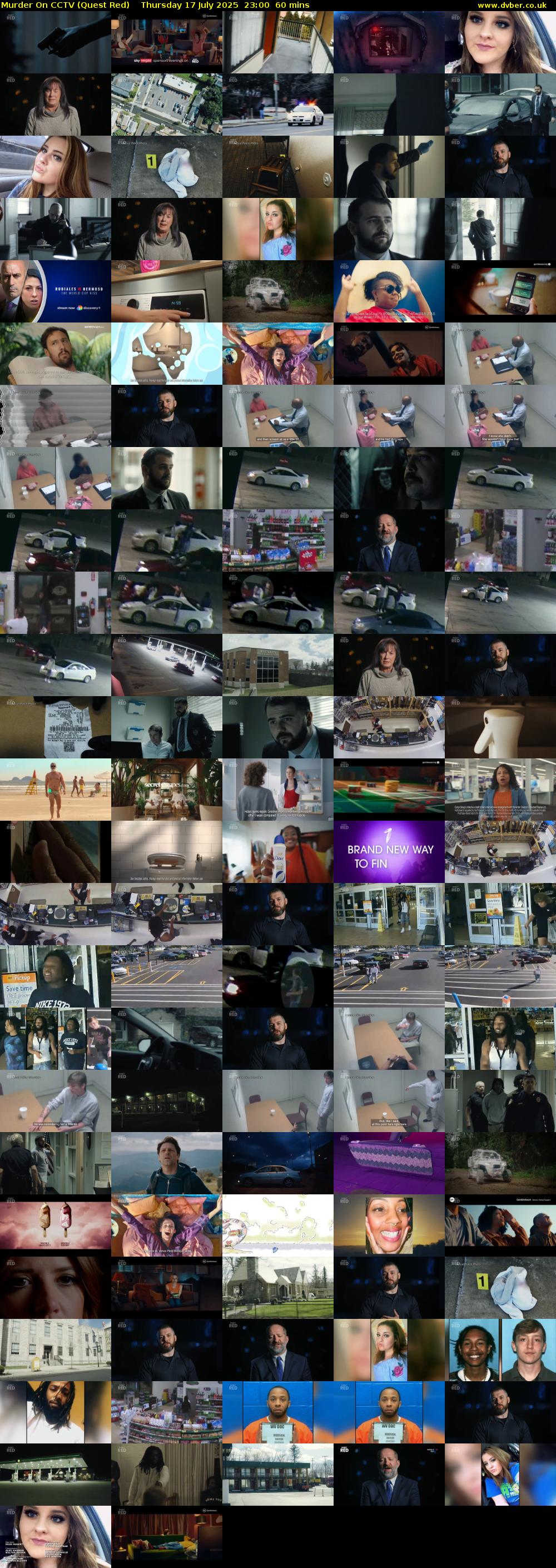 Murder On CCTV (Quest Red) Thursday 17 July 2025 23:00 - 00:00