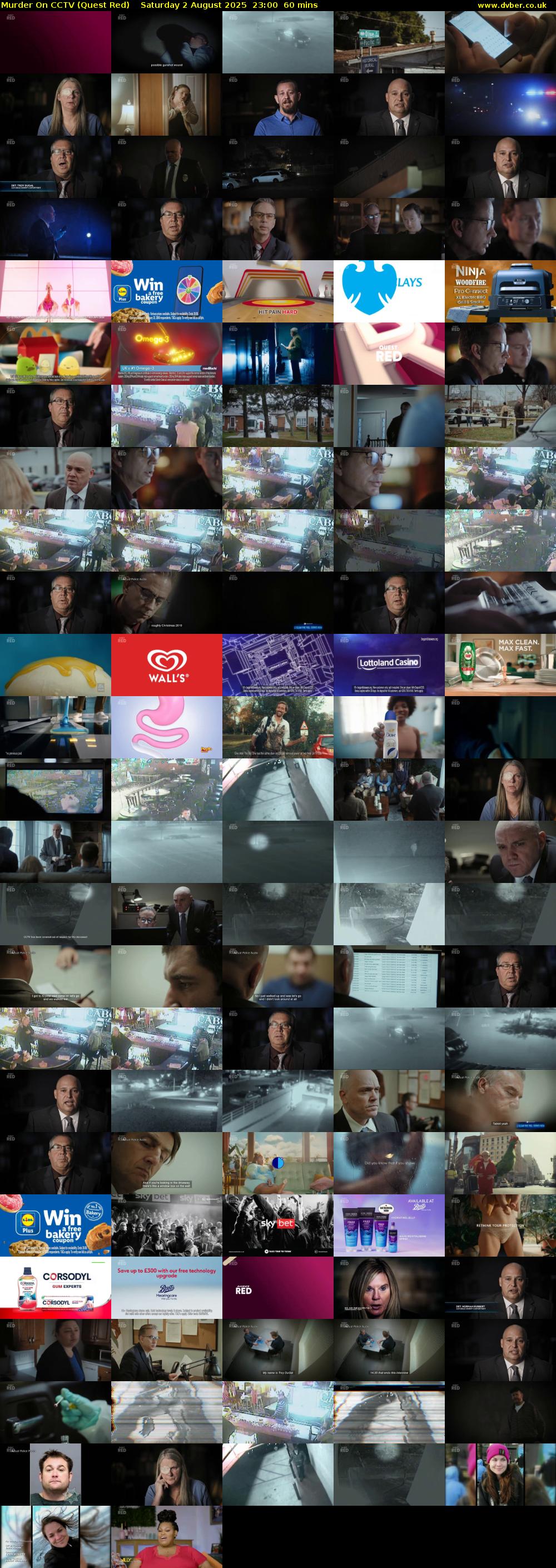 Murder On CCTV (Quest Red) Saturday 2 August 2025 23:00 - 00:00