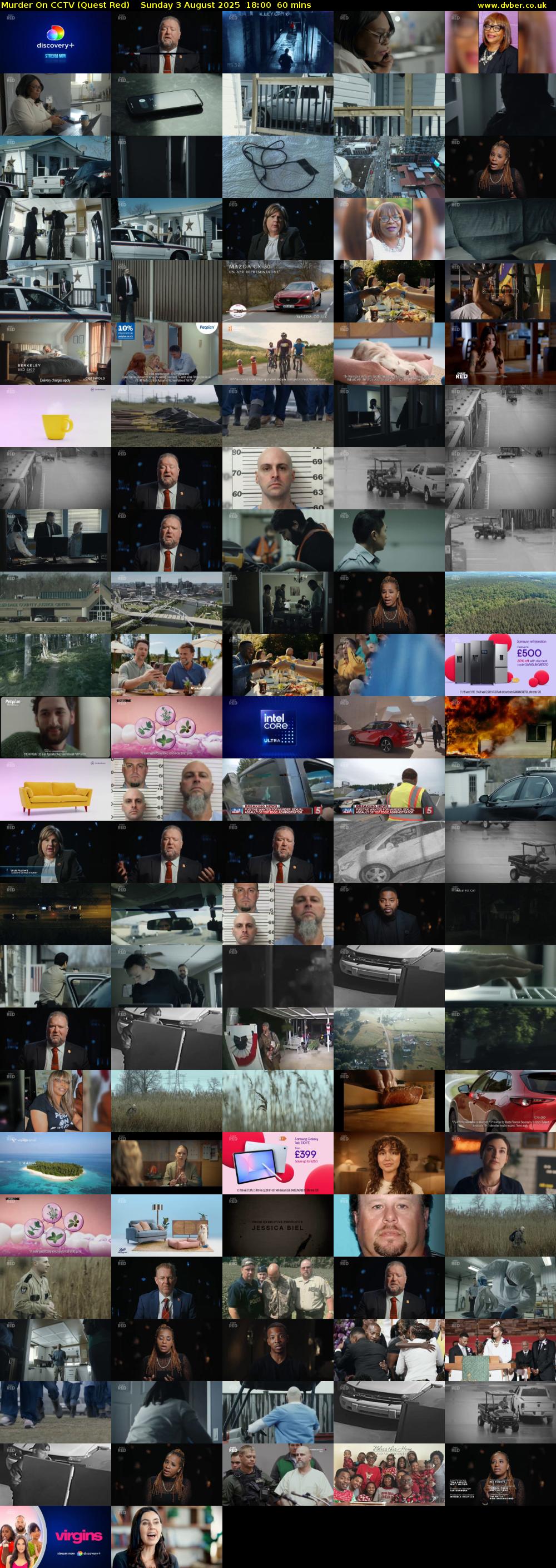 Murder On CCTV (Quest Red) Sunday 3 August 2025 18:00 - 19:00