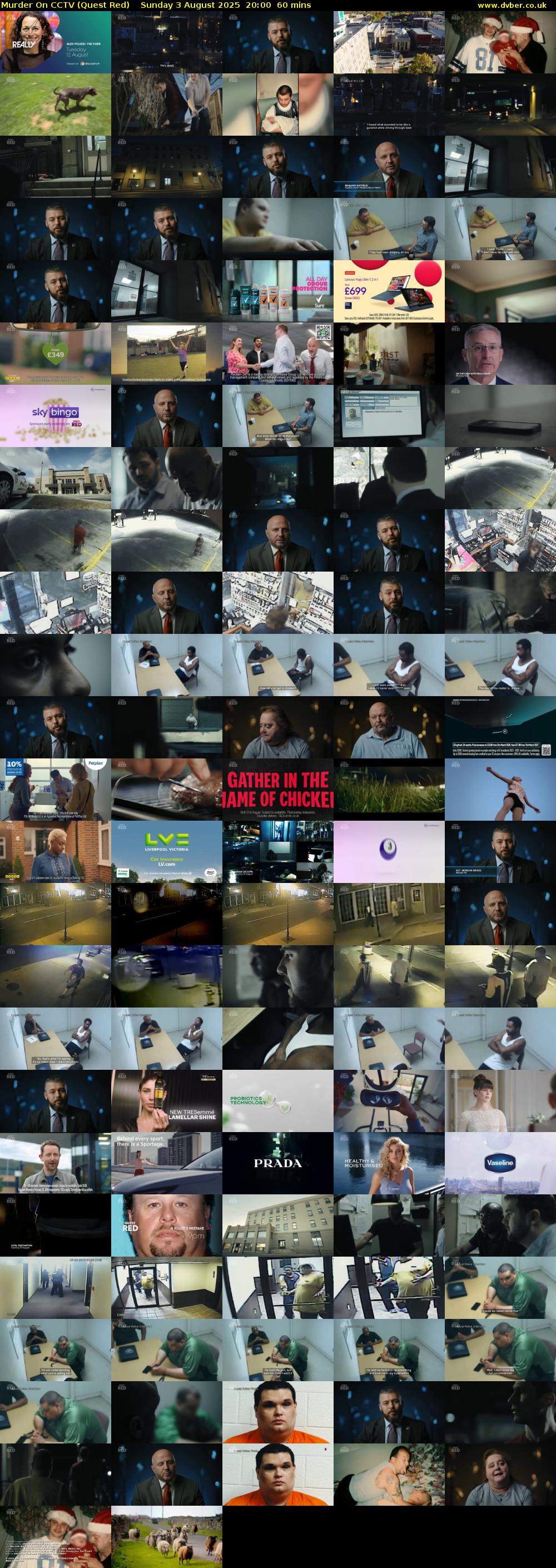 Murder On CCTV (Quest Red) Sunday 3 August 2025 20:00 - 21:00