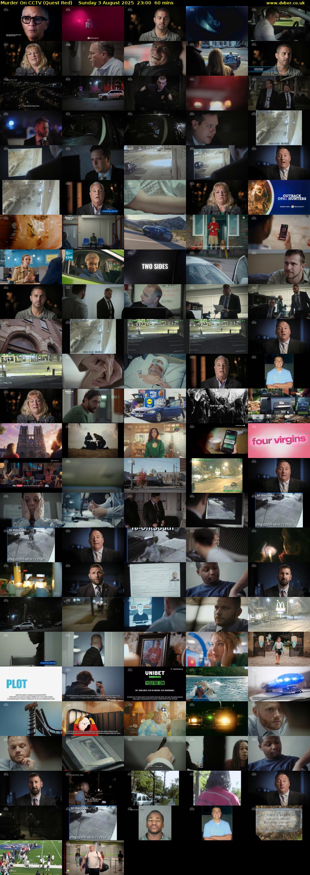 Murder On CCTV (Quest Red) Sunday 3 August 2025 23:00 - 00:00