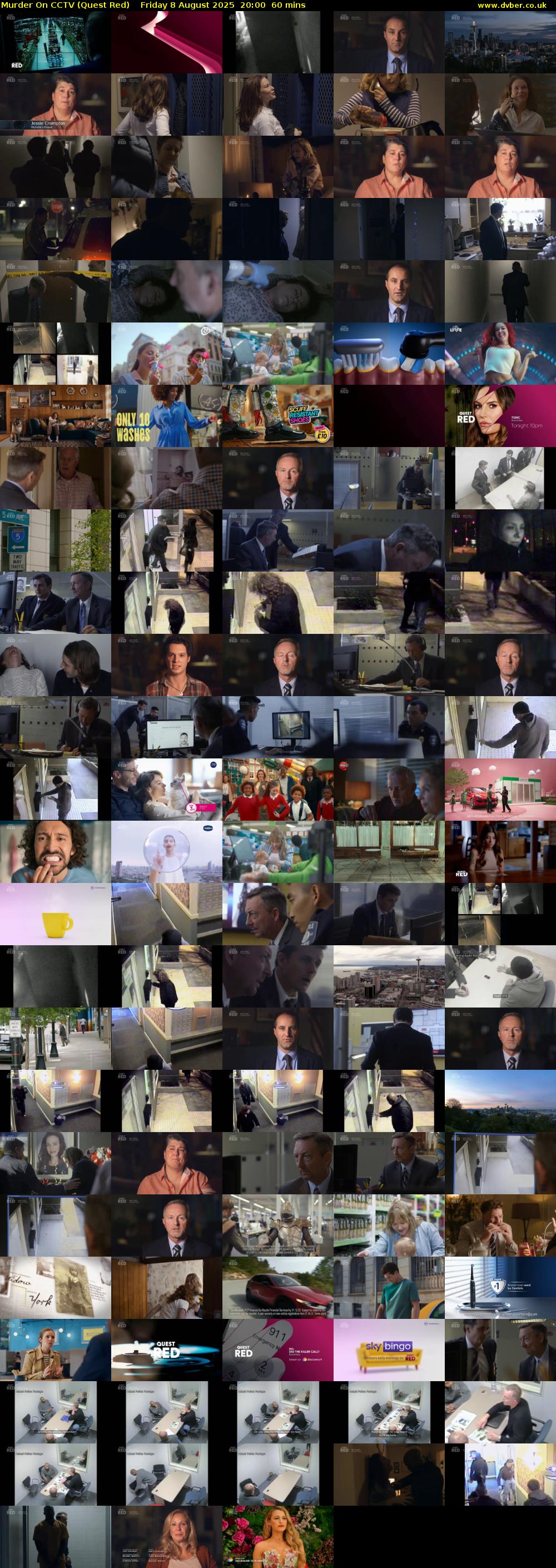 Murder On CCTV (Quest Red) Friday 8 August 2025 20:00 - 21:00