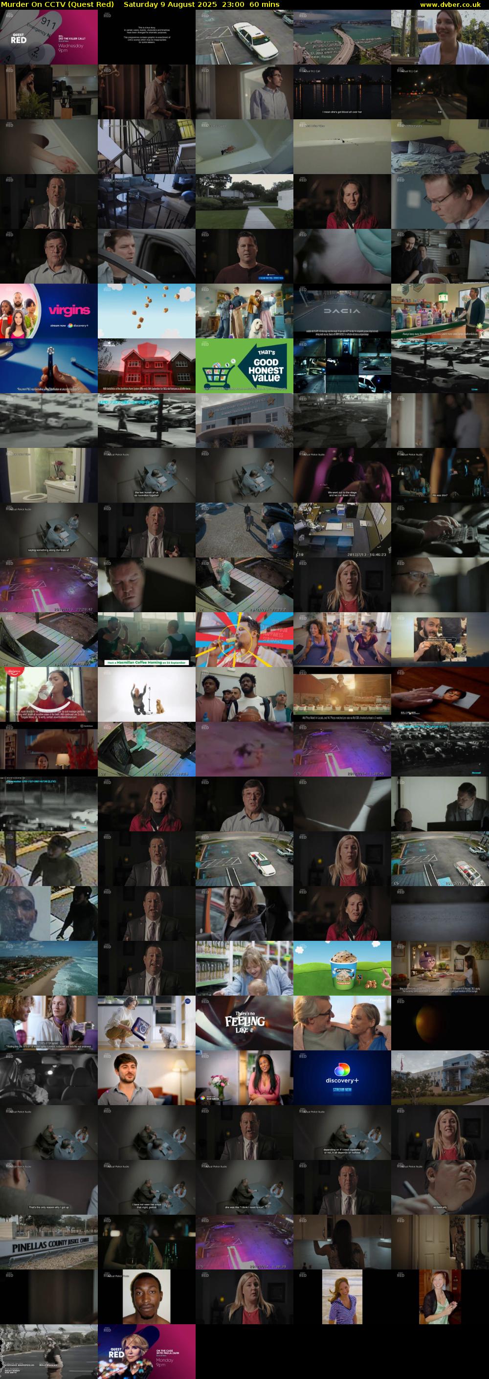 Murder On CCTV (Quest Red) Saturday 9 August 2025 23:00 - 00:00