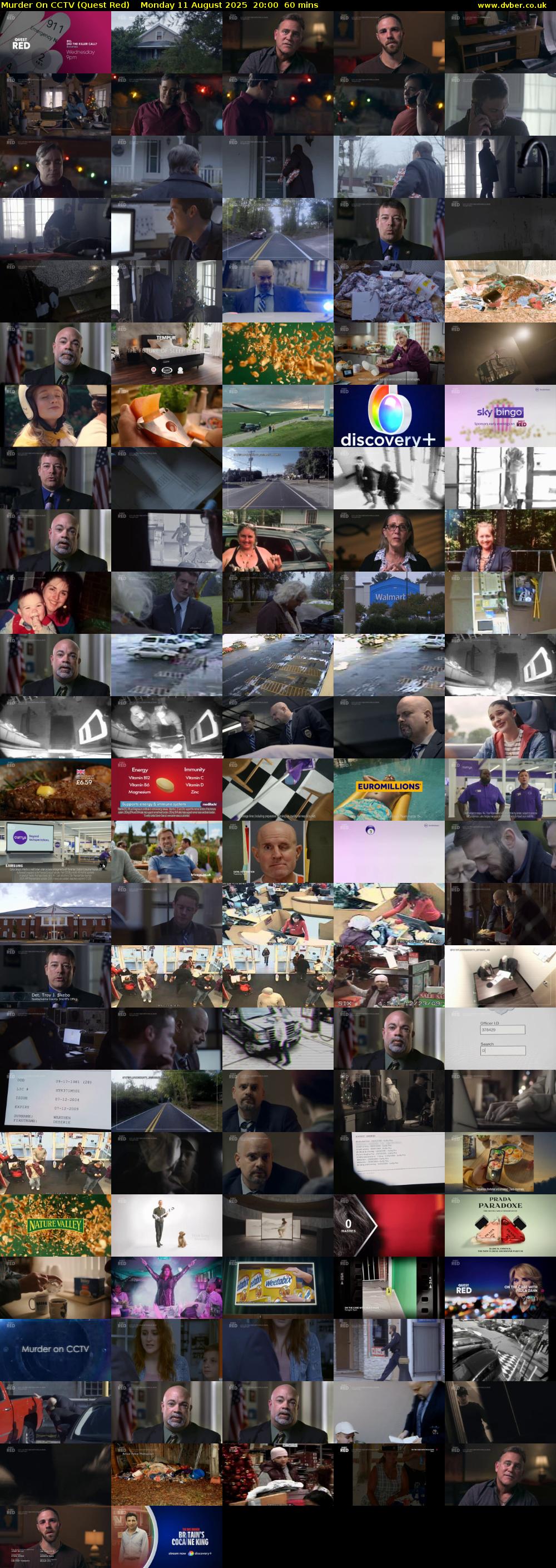 Murder On CCTV (Quest Red) Monday 11 August 2025 20:00 - 21:00