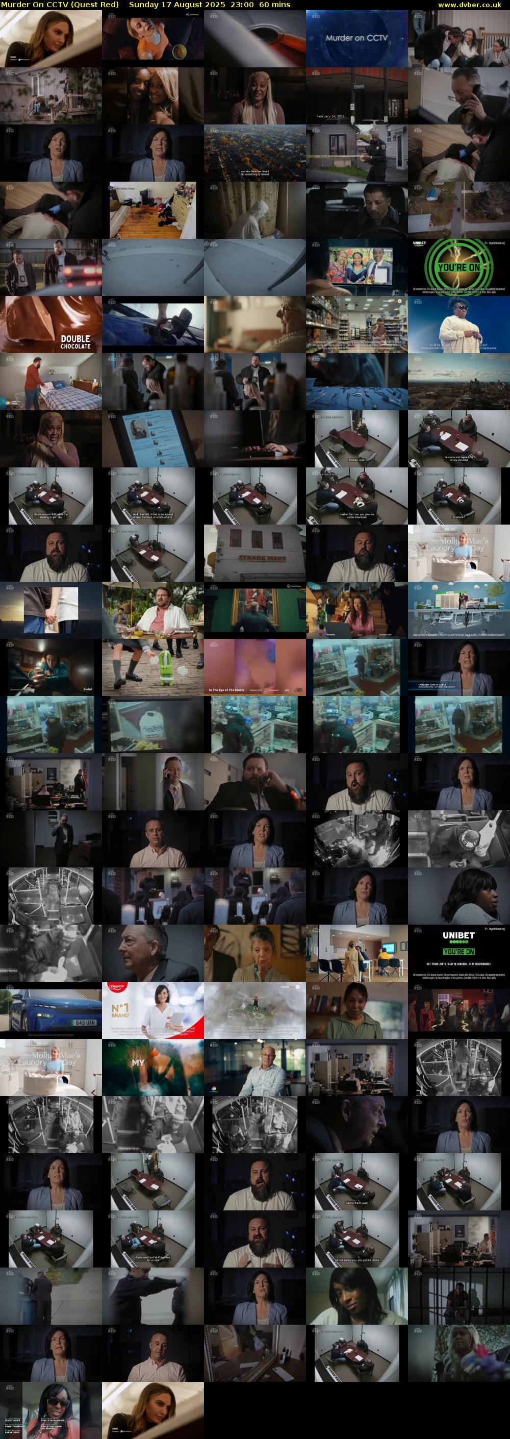Murder On CCTV (Quest Red) Sunday 17 August 2025 23:00 - 00:00