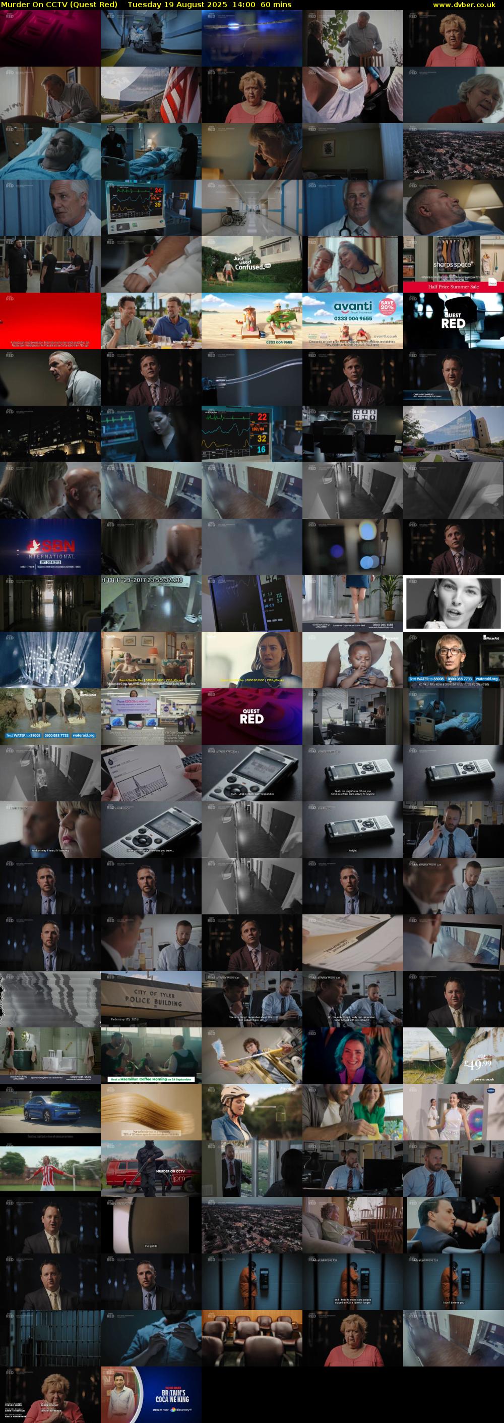 Murder On CCTV (Quest Red) Tuesday 19 August 2025 14:00 - 15:00