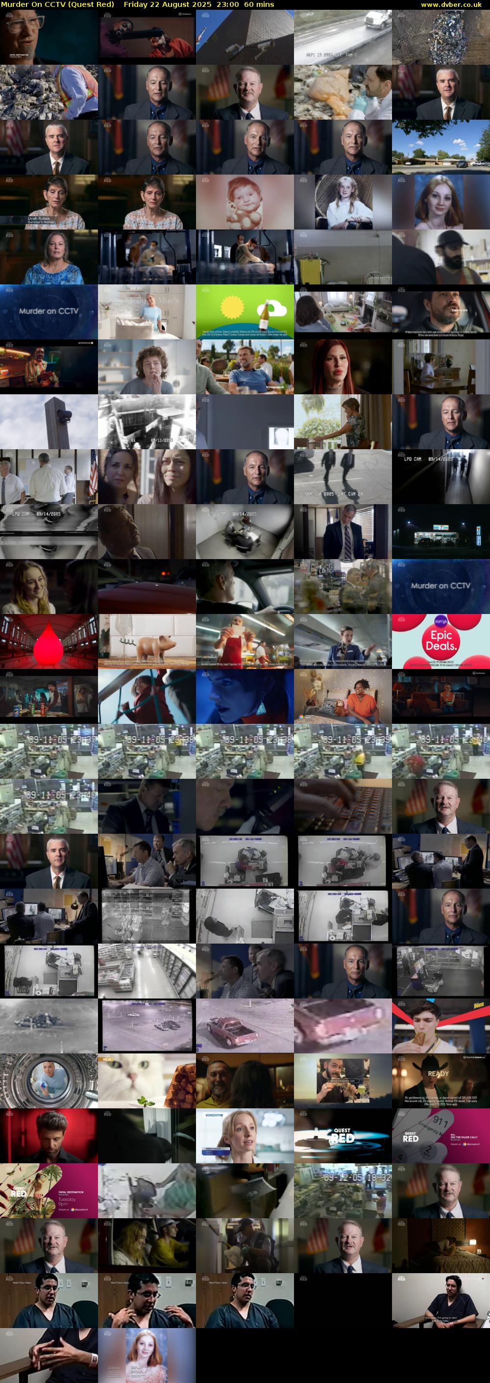 Murder On CCTV (Quest Red) Friday 22 August 2025 23:00 - 00:00